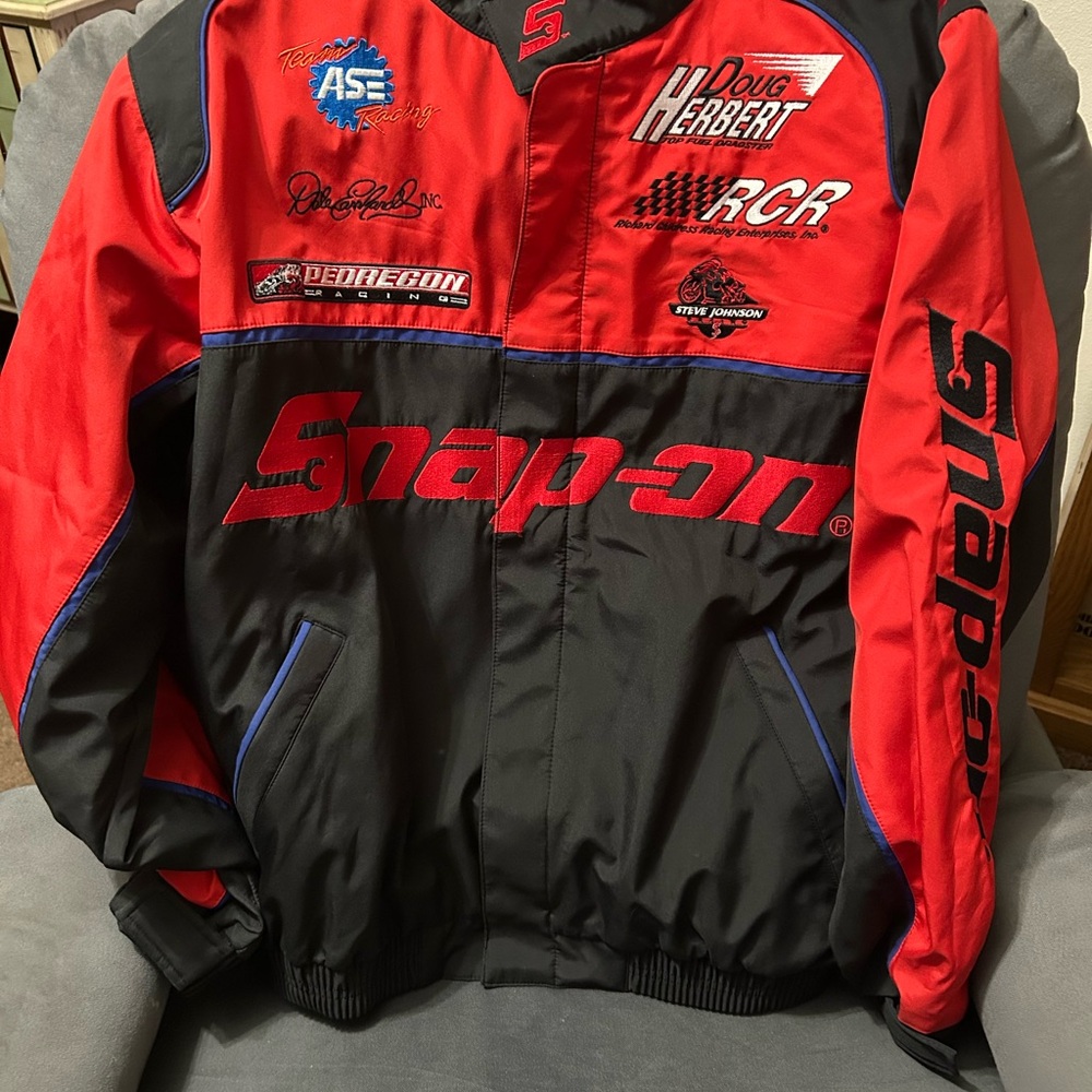 Snap-on Red and Black Racing Jacket